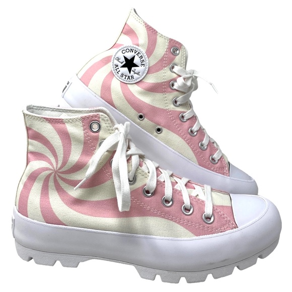Converse Chuck Taylor Lugged Shoes Skate Women Casual Pink Candy Canvas A10016C - Picture 1 of 10